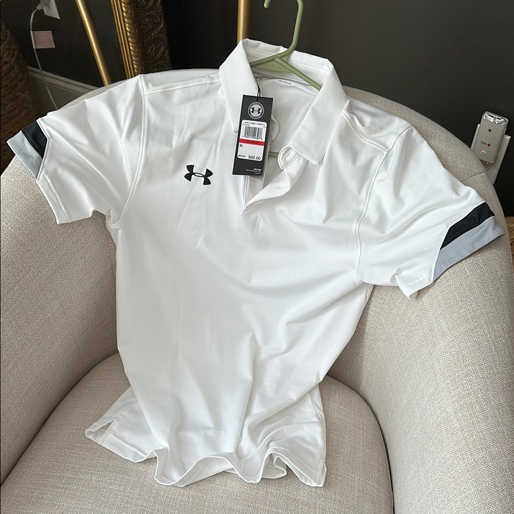 Under Armour Men's White Polo Shirt